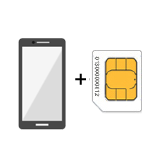 SIMフリースマホ+SIMカード