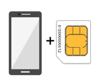 SIMフリースマホ + SIMカード
