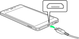 充電する
