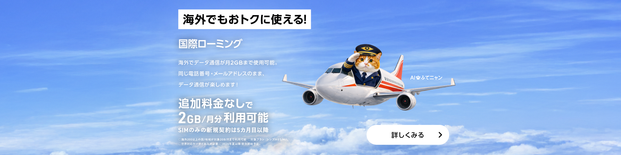 国際ローミング（世界対応ケータイ） 海外でもおトクに使える！