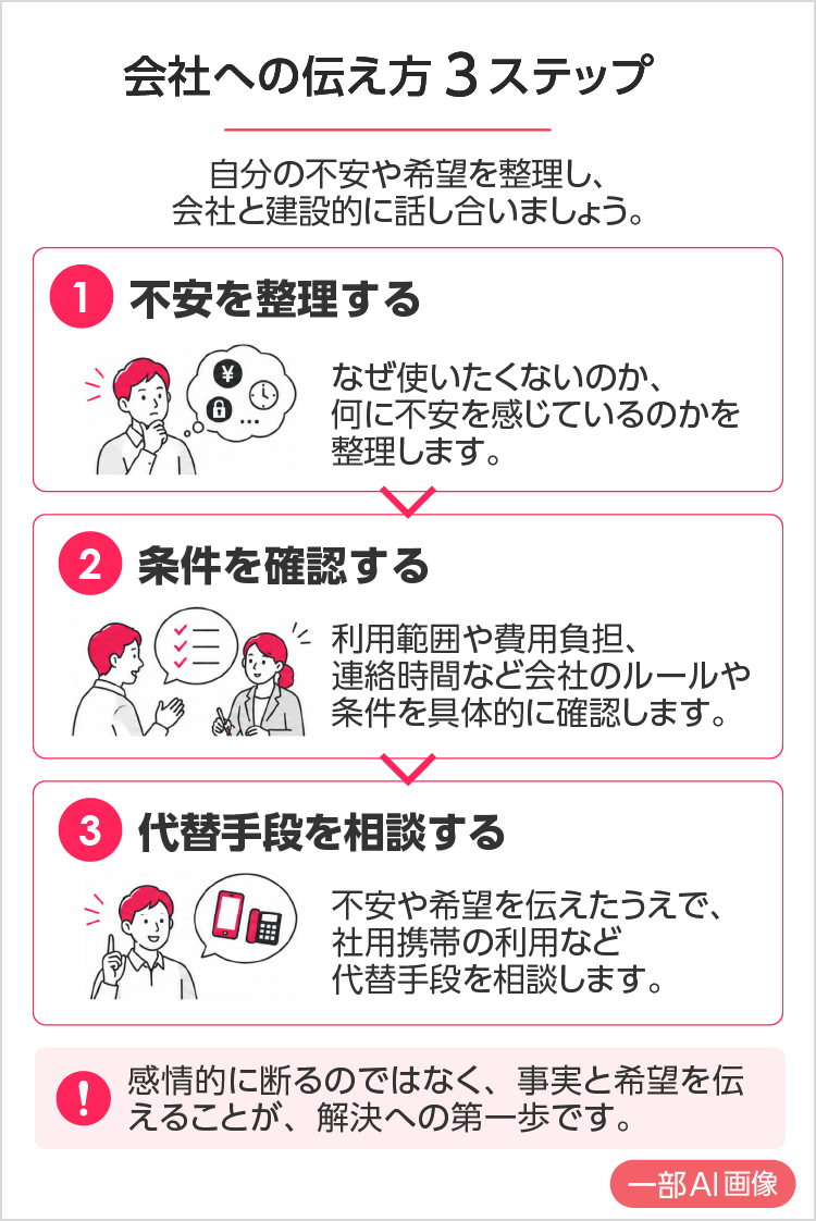 会社への伝え方3ステップ SP用イメージ画像