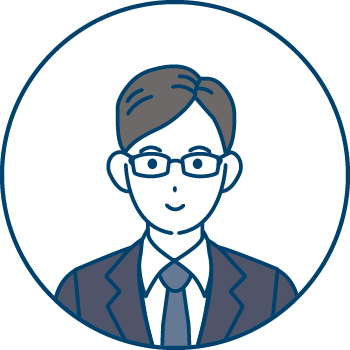 スーツ姿の男性のイメージイラスト