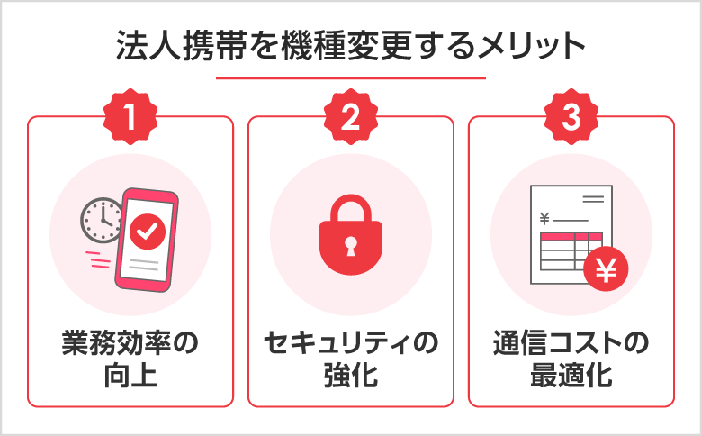 法人携帯を機種変更する3つのメリット