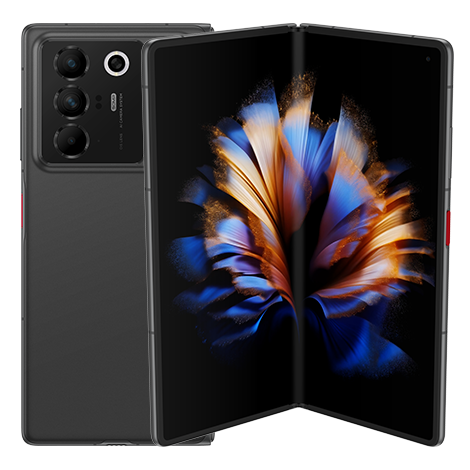 nubia Fold ブラック 正面画像