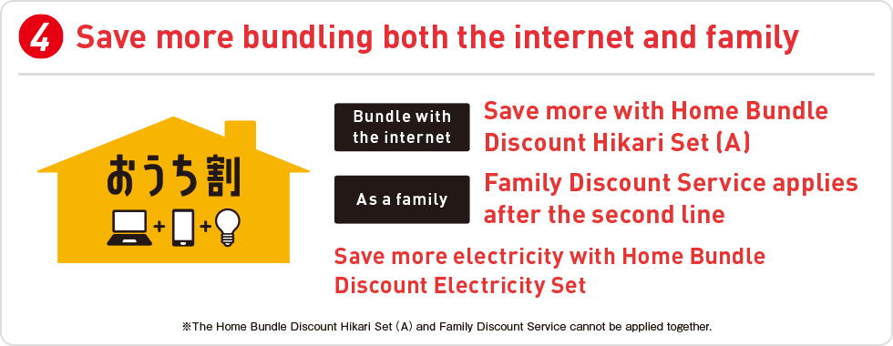Save more bundling both the internet and family