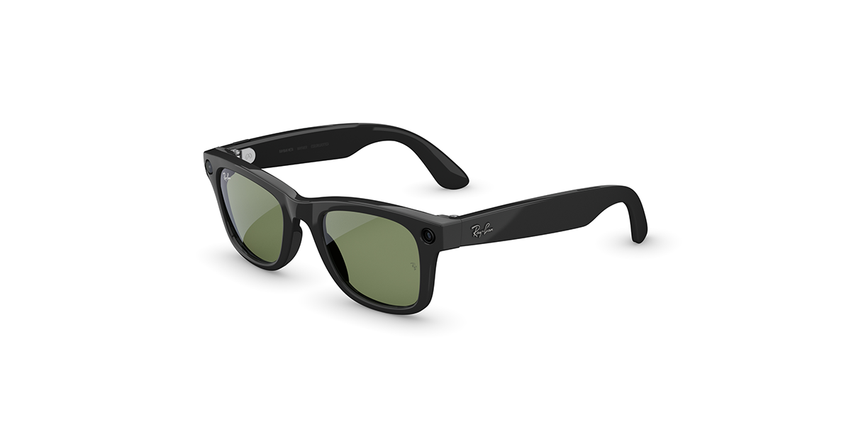 Ray-Ban Meta Wayfarer Gen 2 シャイニーブラック G15 グリーンレンズ