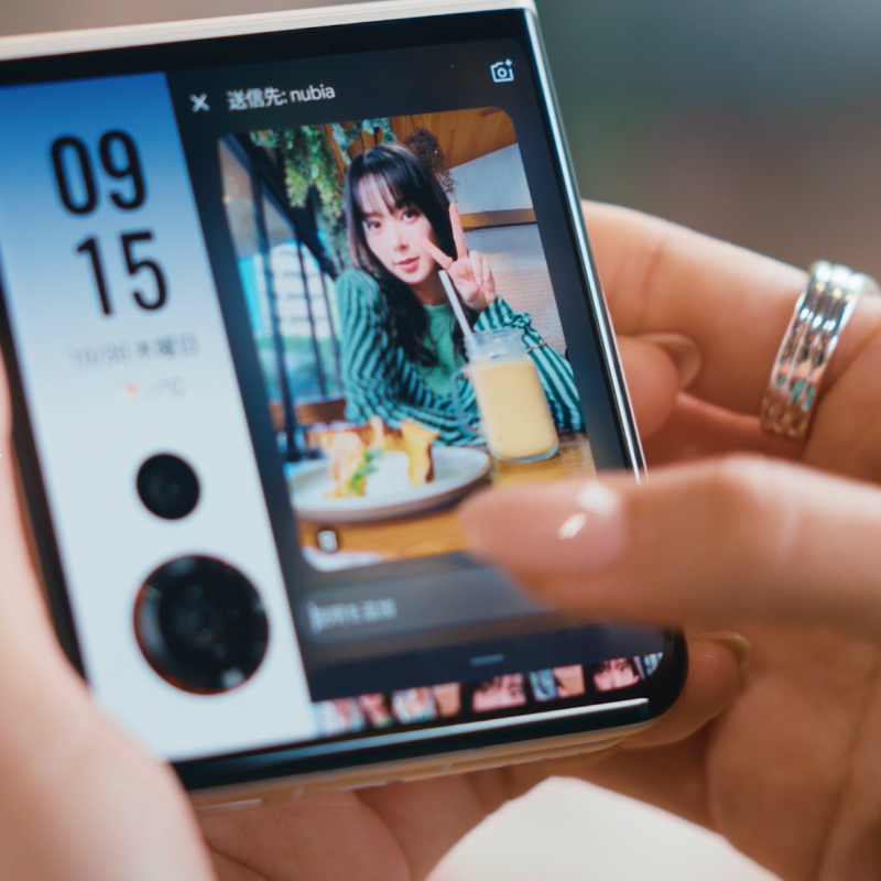nubia Flip 3 ZTE のブランドロゴ プロモーション画像 | Y!mobile（ワイモバイル）