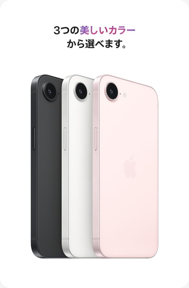 3つの美しいカラーから選べます。