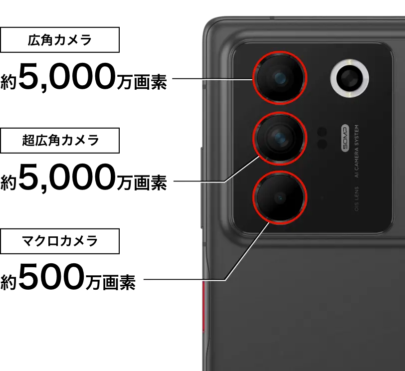 nubia Fold カメラ