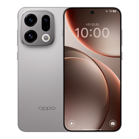 OPPO Find X9 チタニウムグレー SIMフリースマートフォン （フロントディスプレイ）| Y!mobile（ワイモバイル）