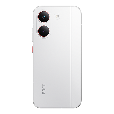POCO M8 Pro ホワイト SIMフリースマートフォン（背面デザイン）| Y!mobile（ワイモバイル）