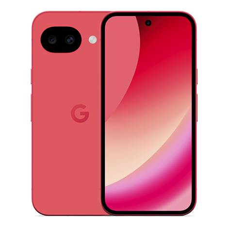 Google Pixel 10a Google Berry スマホ（背面デザインとフロントディスプレイの写真） | Y!mobile（ワイモバイル）