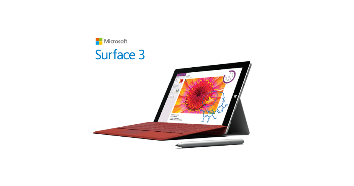 surface3 64GB Wi-Fiモデル　動作確認済み