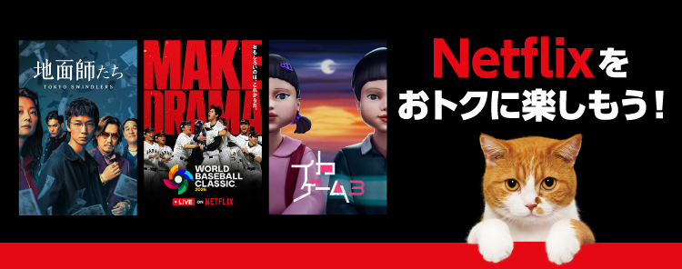 Netflixをおトクに楽しもう！