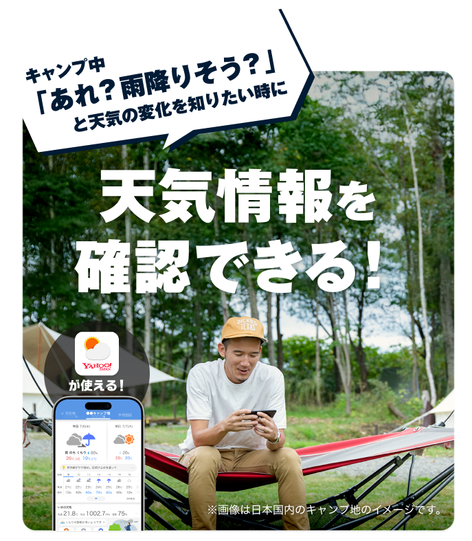 天気情報を確認できる！
