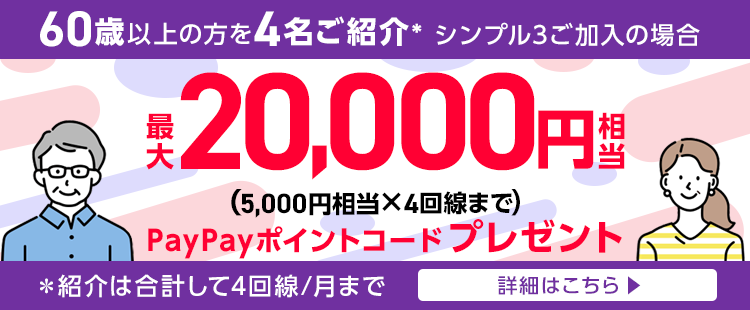 【ワイモバイル超!感謝祭】「紹介キャンペーン」 ワイモバイル以外でも誰でも参加OK！ワイモバ紹介キャンペーン 最大20,000円PayPayポイントコードプレゼント