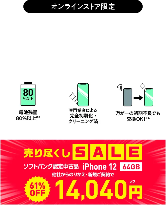 ソフトバンク 認定中古品 iPhone